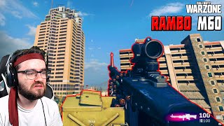 Im Literally RAMBO In Warzone With A META M60 LMG lol [upl. by Narual]