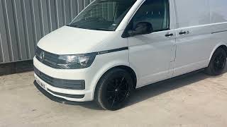 VW TRANSPORTER T6 20 TDi T28 102 SWB Custom Van Manual Eu6 ULEZ Candy White ideal camper £20995 [upl. by Lipcombe]