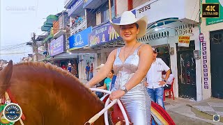 Caballo CABALGATA The Most BEAUTIFUL WOMEN Riding in Puerto Asís Putumayo Colombia Culturas 4K [upl. by Guadalupe]