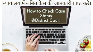 How to check Case Status in ecourts [upl. by Glaab869]