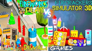 WHICH One Is BEST DIWALI Game  Fireworks Play 🆚 Firecracker Simulator 3d [upl. by Assirhc]