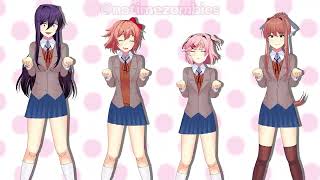 Sad Cat Dance meme but its Doki Doki Literature Club Literature Cat Dance [upl. by Norod]