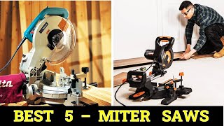 TOP 5 Best Miter Saws of 2023 buying guide [upl. by Ihtak216]