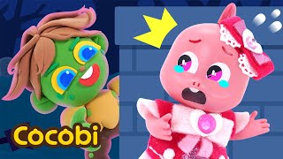 Green Zombie Chases the Pink Princess  More BEST Fun Songs for Kids  Cocobi Nursery Rhymes [upl. by Lezti]