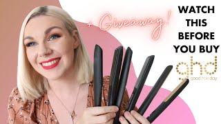 Which GHD is right for you Reviewing every GHD straightener  my FIRST EVER GIVEAWAY [upl. by Neladgam]