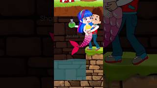 Save Mermaid Princess For Those Who Waste Watershorts viralvideos animation cartoon [upl. by Nnoj]