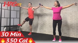 30 Min Low Impact Cardio Workout for Beginners amp People Who Get Bored Easily  HIIT Beginner Workout [upl. by Sirraf]