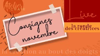 LIVE l Les consignes pour le Bingo de novembre l Création dune carte en freestyle Noël [upl. by Alin]