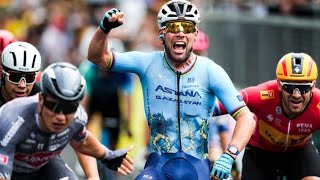 Mark Cavendish claims recordbreaking 35th stage win at the Tour de France [upl. by Kendry]