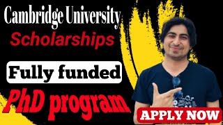 Fully funded scholarships for international students  Cambridge University  PhD scholarship [upl. by Nudnarb]