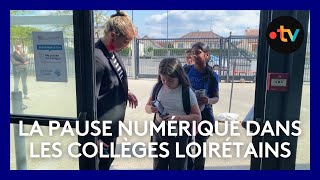 Les collèges du Loiret testent la pause numérique [upl. by Annauqahs205]