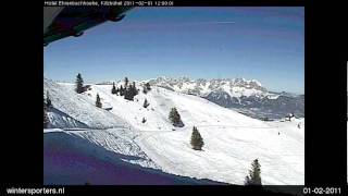 Kitzbühel  Kirchberg Hahnenkamm webcam time lapse 20102011 [upl. by Nelsen]