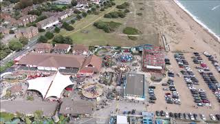 HAYLING ISLAND FUNLAND DRONE FOOTAGE [upl. by Gaivn8]