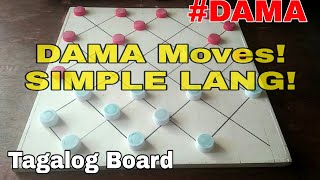 DAMA Grand Master Moves  Easy Winning Tips and Tricks sa Tagalog BoardPart 1Checkers Tv [upl. by Elenahc]