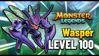 Wasper Level 100 Legendary Monster Legends [upl. by Horlacher326]