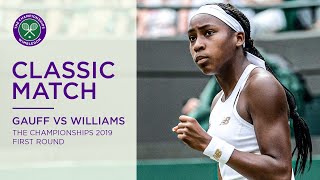 Coco Gauff vs Venus Williams  Wimbledon 2019 first round  Full Match [upl. by Llednil]