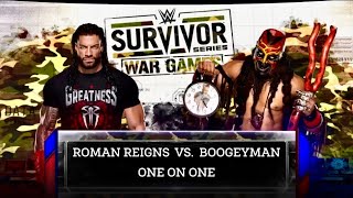 ROMAN REIGNS VS BOOGEYMAN Rematch WWE 2k24 Simulation Match [upl. by Aihsenek199]