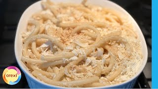 Original Greek Pasta with Mizithra amp Hot Olive Oil I Mizithra Pasta Recipe I shorts [upl. by Pavlov]