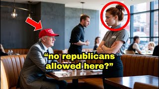 Waitress Refuses to Serve Republican Man After Seeing His MAGA Hat Unaware He Owns The Restaurant [upl. by Ikeda640]