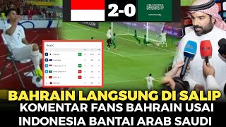 ALHAMDULILLAH YA ALLAH INDONESIA MENANG LAWAN ARAB BAHRAIN NANGIS [upl. by Udela]