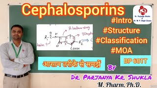 Cephalosporins  Introduction Structure Classification MOA Examples  BP 601T [upl. by Pacificia410]