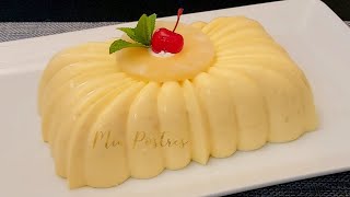 GELATINA DE PIÑA COLADA 🍍🍹riquisima y con solo 4 ingredientes postre frio [upl. by Anwahsad405]