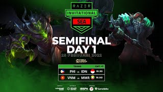 INDONESIA VS FILIPINA  SEMI FINAL RAZER INVITATIONAL  SEA NATIONAL SHOWDOWN 2022  MLBB [upl. by Adeehsar354]