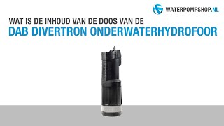 DAB Divertron Onderwaterhydrofoor  Unboxing [upl. by Sallad943]