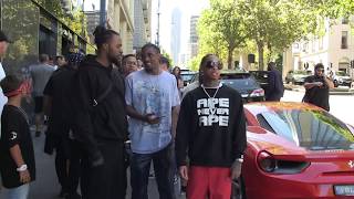 TYGA roars in orange Lamborghini in Melbourne Australia 15MOF [upl. by Buck258]