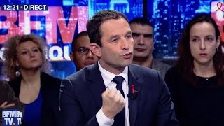 Benoît Hamon était l’invité de BFM Politique le 26032017 [upl. by Bourne]