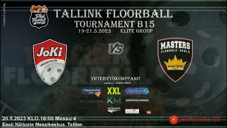 Tallink Floorball B15 JoKi Musta FIN  FS MastersUlbroka Black LV 2052023 [upl. by Claudianus]