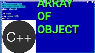 ARRAY OF OBJECT IN CC TUTORIALS [upl. by Gypsy]