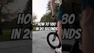 How to 180 🔥 bmx bmxlife shorts howto biketricks tips bmxtips 180 bmxriding learntobmx [upl. by Nehtiek]