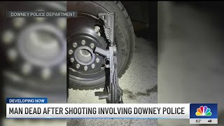 Man wielding airsoft style rifle shot and killed by Downey Police [upl. by Illil595]