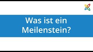 Was ist ein Meilenstein [upl. by Ioyal8]