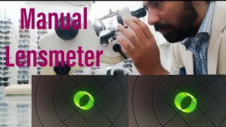 Manual lensometer Practical demonstration [upl. by Notsek266]