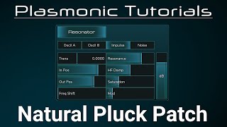 Plasmonic Tutorials Natural Plucked String [upl. by Turino]