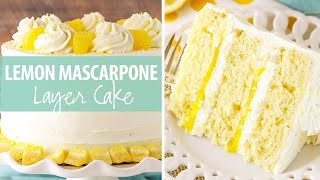 Lemon Mascarpone Layer Cake [upl. by Kahler936]