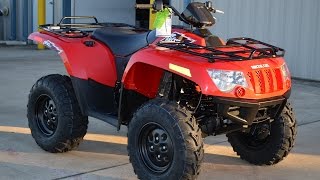 6499 2015 Arctic Cat 500 4X4 EFI Red Overview and Review [upl. by Bradstreet763]