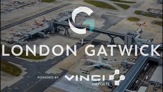 Gatwick Airport Live  EGKKLGW  6th March 2024  Airside with Vinci Airports [upl. by Tama]