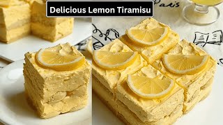 Luscious Lemon Tiramisu Recipe  Refreshing amp Easy NoBake Dessertquot [upl. by Karilla]