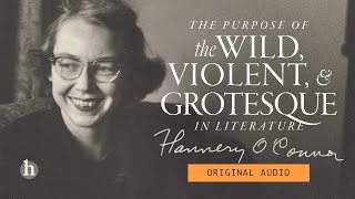 Original Audio  Flannery OConnor explains themes of the grotesque in her short stories [upl. by Llerdnam]