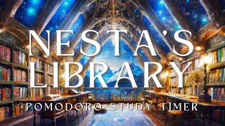 Nestas Library Pomodoro Timer  A Court of Thorns and Roses ACOTAR Ambience [upl. by Lohse]