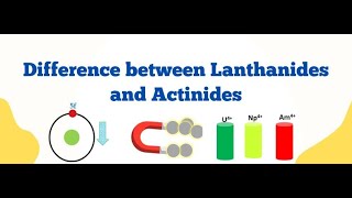 Difference between Lanthanides and Actinides [upl. by Rebba]