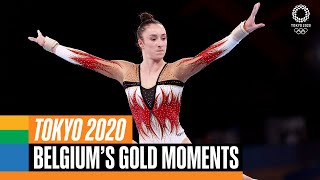 🇧🇪 🥇 Belgiums gold medal moments at Tokyo2020  Anthems [upl. by Tol]