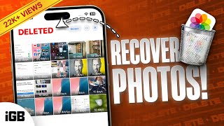 How to Recover Deleted Photos from iPhone 2024 Guide [upl. by Nagoh]