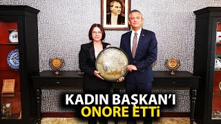 Özgür Özel Maltepe Belediye Başkanı Esin Köymeni onore etti [upl. by Ynnel]