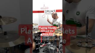 🔥 Triplets around the drum kit 🥁 drums triplets drumfill lesson tutorial howto bonham [upl. by Onitnerolf54]