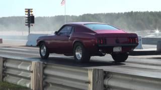 1970 Ford Mustang 605 cid at Rock Falls Raceway [upl. by Rafaela]