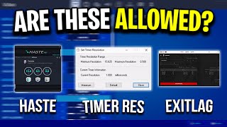 Are These Programs Allowed In Fortnite TimerResolution Haste amp ExitLag [upl. by Enajharas]